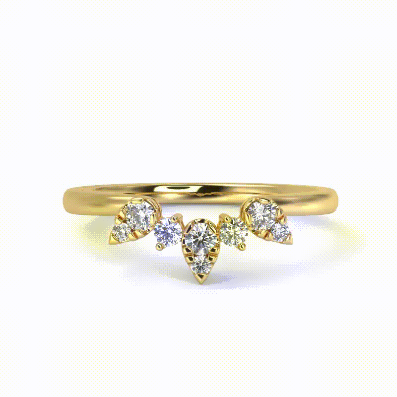 Supernova Band in Yellow Gold (0.15 Ct. Tw.)