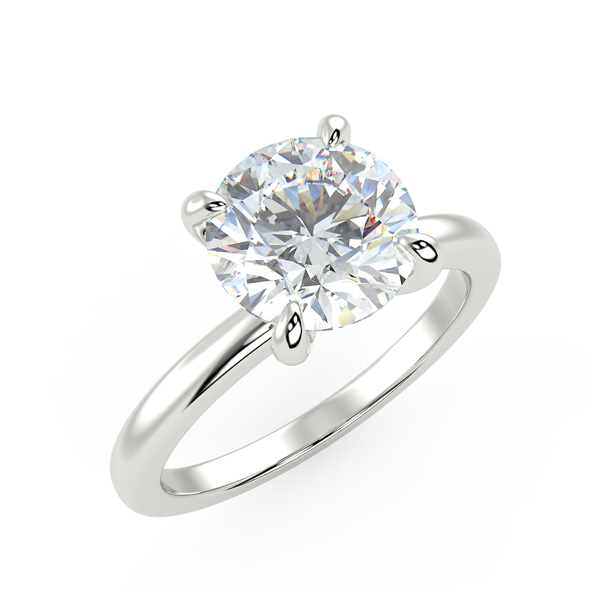 Sirius Engagement Ring in White Gold