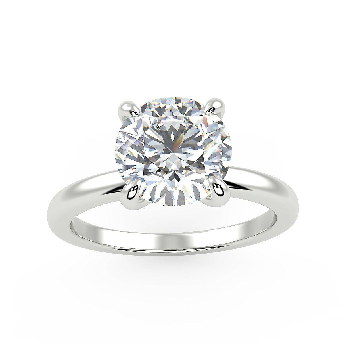 Sirius Engagement Ring in White Gold