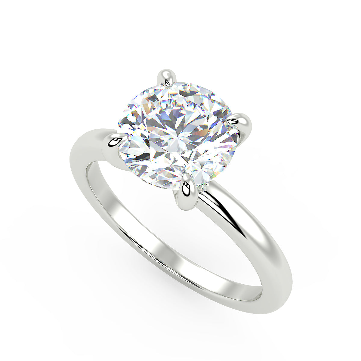 Sirius Engagement Ring in White Gold