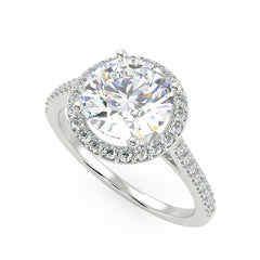 Carina Engagement Ring in White Gold