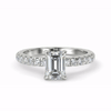 Europa Engagement Ring in White Gold