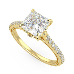 Lyra Engagement Ring in Yellow Gold