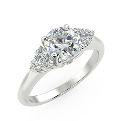 Zania Engagement Ring in White Gold