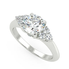 Zania Engagement Ring in White Gold