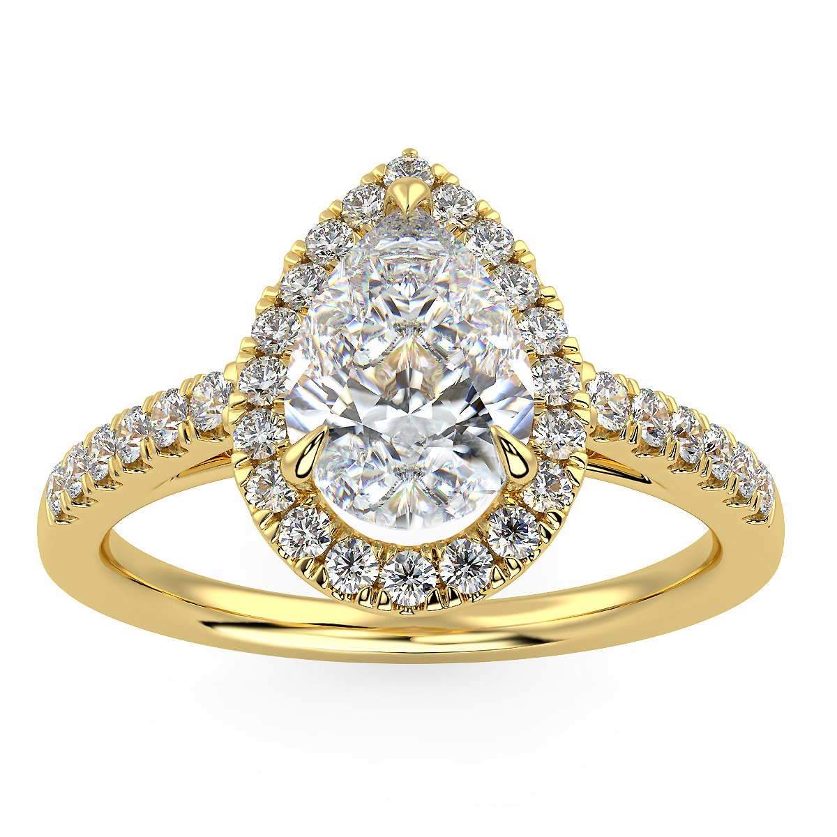 Pavo Engagement Ring in Yellow Gold