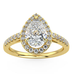 Pavo Engagement Ring in Yellow Gold